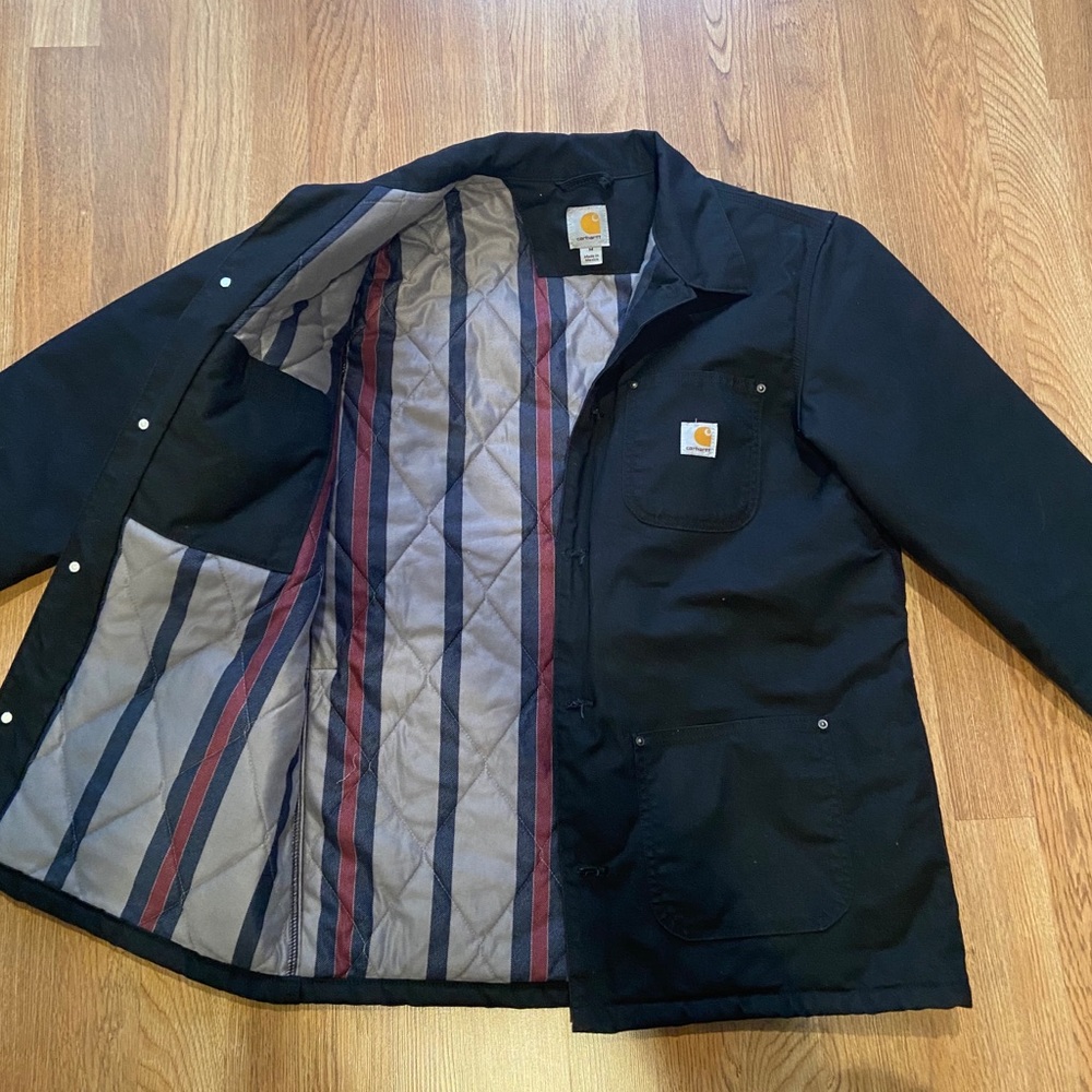 Carhartt Quick Duck Black Chore Coat